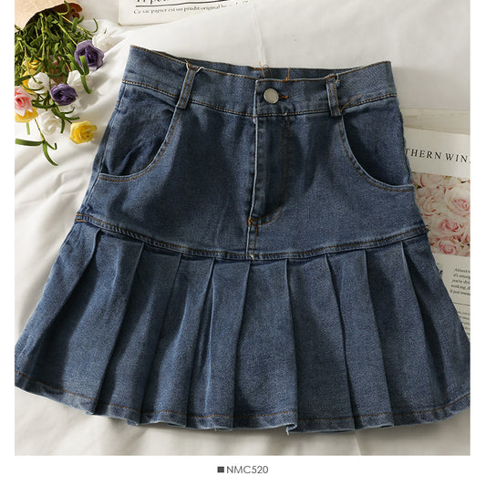 Jupe plissée taille haute, fine et résistante à la lumière, femme 2592