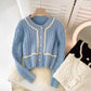 New style, small sweet socialite wind, temperament, slim short, twist sweater, coat cardigan  1450
