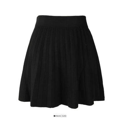 Waist slim knit A-line skirt women's versatile short skirt  2502