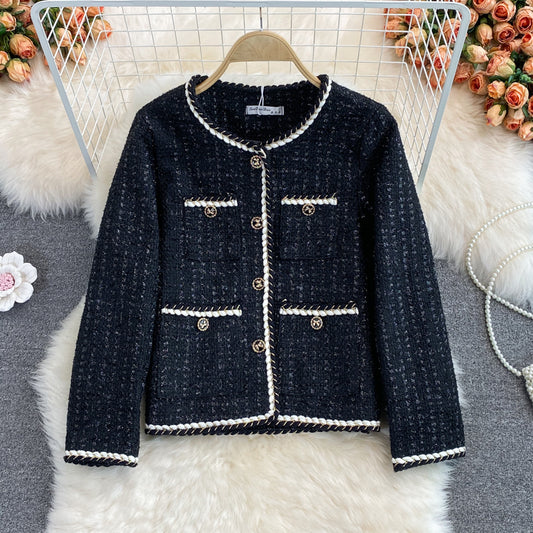 Manteau tricoté en tweed Lady Xiaoxiangfeng 1668
