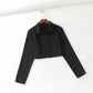 Herbst kurzes personalisiertes Revers kurzes Hemd einreihige Jacke 1383