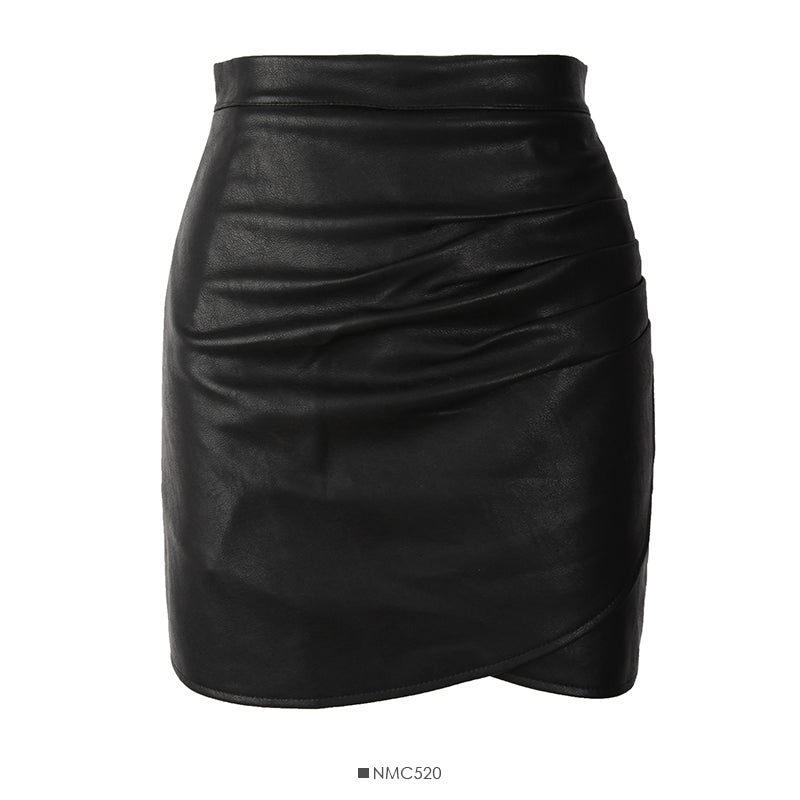 A-Linien-Rock Damen Herbstkleid Anti-Rutsch-Hüftwickelrock 2497