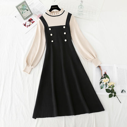 Slim temperament, double breasted fashion, age reducing bottom skirt, female  2407