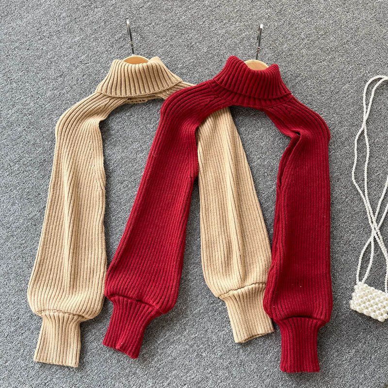 Stricktop mit Hängekragen im Herbst- und Winterdesign 1581