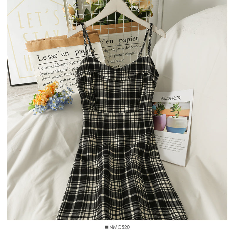 Hong Kong style retro floral high waist low neck short dress  2694