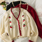 Süßer Cardigan in Kirschrot 1481