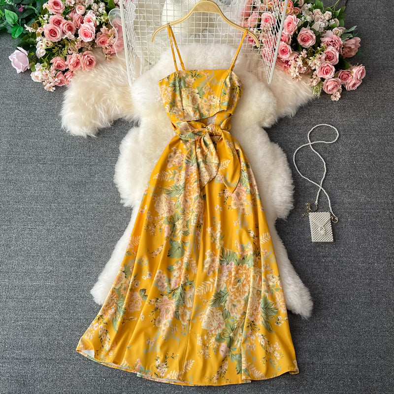 Super fairy French long suspender dress  3330