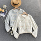 Xiaoxiangyi cardigan coat new tweed coat  1552