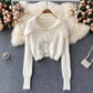 Sanfter und fauler Stil neuer Mohair-Strick 1605