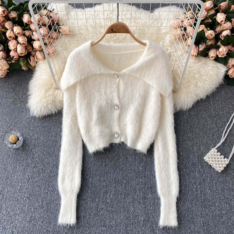 Sanfter und fauler Stil neuer Mohair-Strick 1605