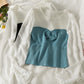 Han Fan contrast color slim wrinkled sweater women  1721