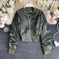 Jacket Women's Korean long sleeved jacket Baseball Jacket  1496
