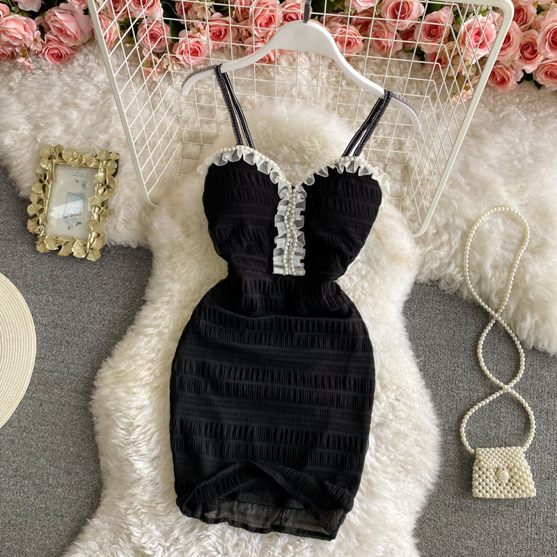 V-neck sexy Hepburn dress  2747