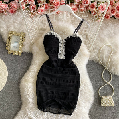 V-neck sexy Hepburn dress  2747