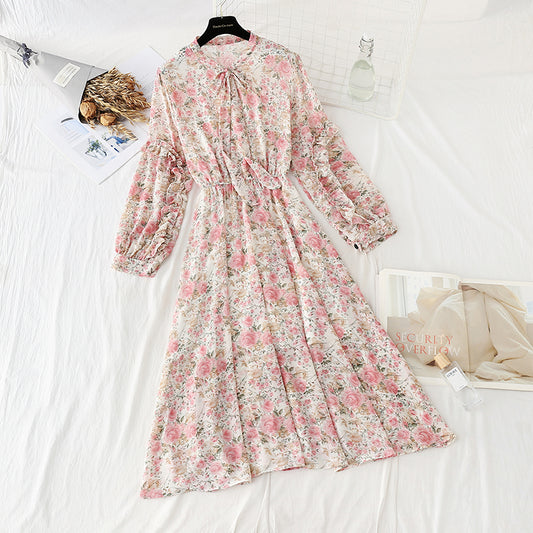 The new lace up chiffon skirt is thin and gentle, with a skirt inside  2310