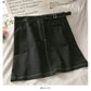 Casual and versatile short skirt with high waist and thin hips  2654