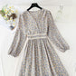 New French tea break early spring chiffon skirt long  2313