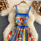 Strapsrock elegantes Temperament großes Swingkleid 3210