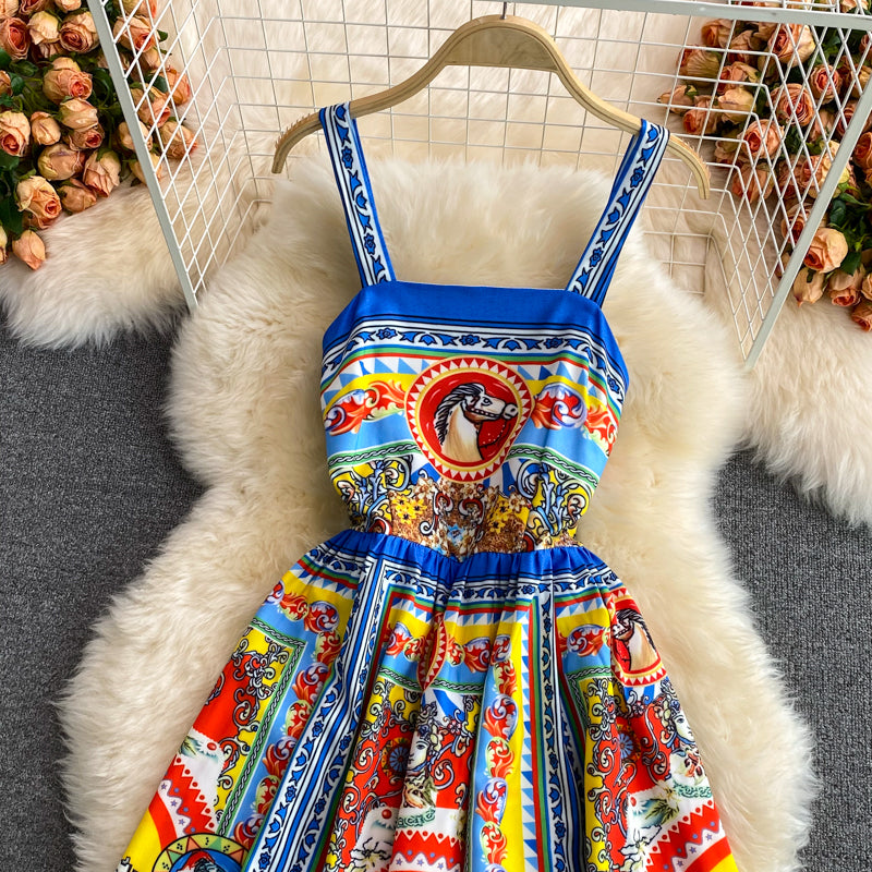 Strapsrock elegantes Temperament großes Swingkleid 3210