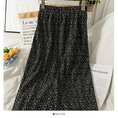 Golden velvet split high waist one step skirt  2599