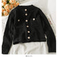 Sweater female hollow out Crochet pocket design top Korean single sweater  2059