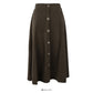 Korean Retro High Waist middle and long breasted skirt for women  2528