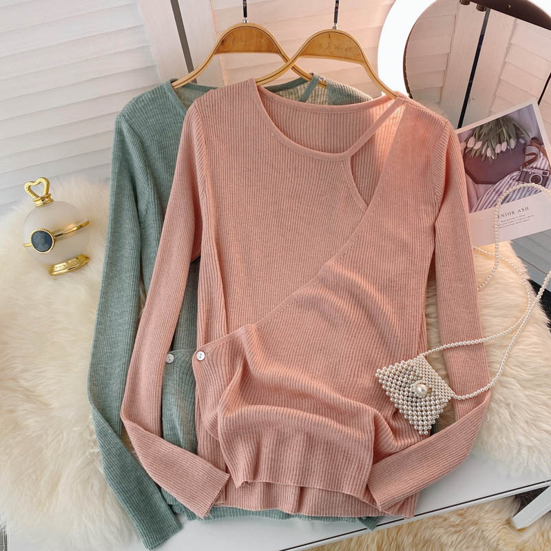 Herbst Design Sinn kleine Menge Geist ausgehöhlt Pullover Frauen 1587