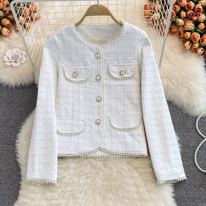 Short coat women's autumn and winter new Korean version casual and versatile  1652