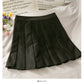 Hong Kong style retro high waist slim casual pleated skirt women  2479