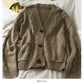 Pull manteau femme nouveau cardigan simple boutonnage pull col V 1837