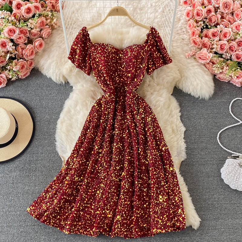 Light luxury high-end dress sequins  2899