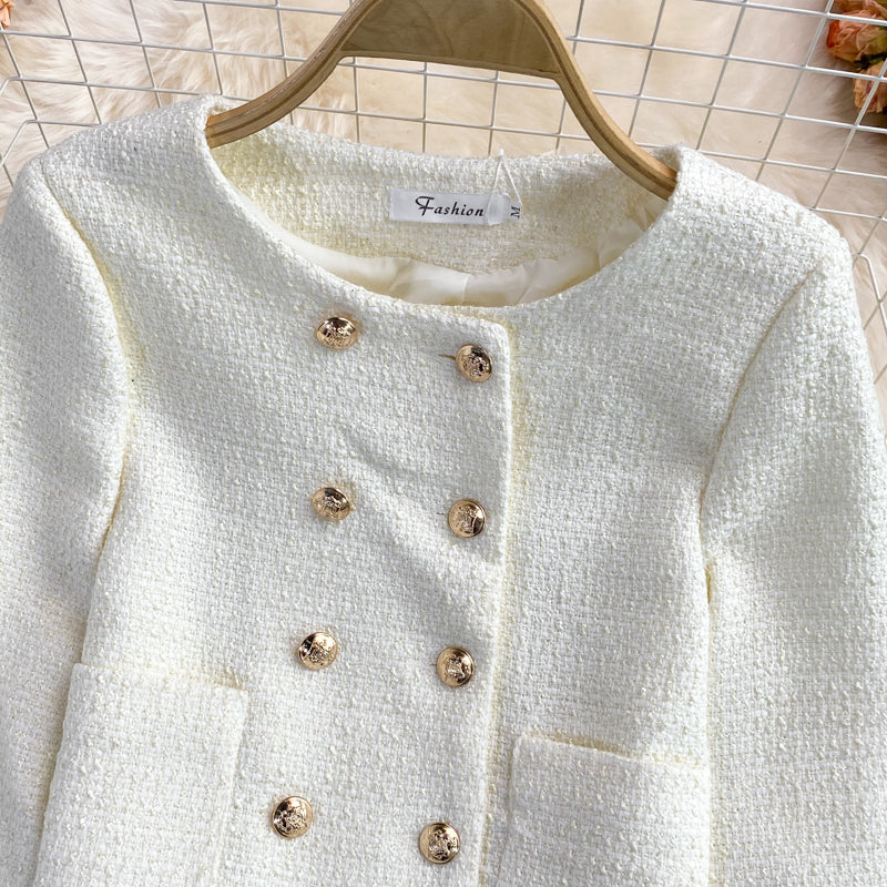 Small fragrance coat women's new short style temperament  1640