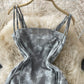 Tie dyed one shoulder strapless dress  2809