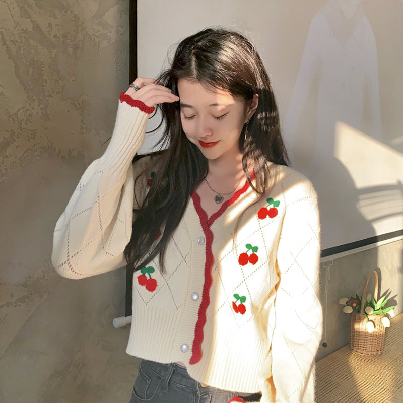 Pull cardigan court vintage, coupe vent douce, neuf, pulls mode 1440