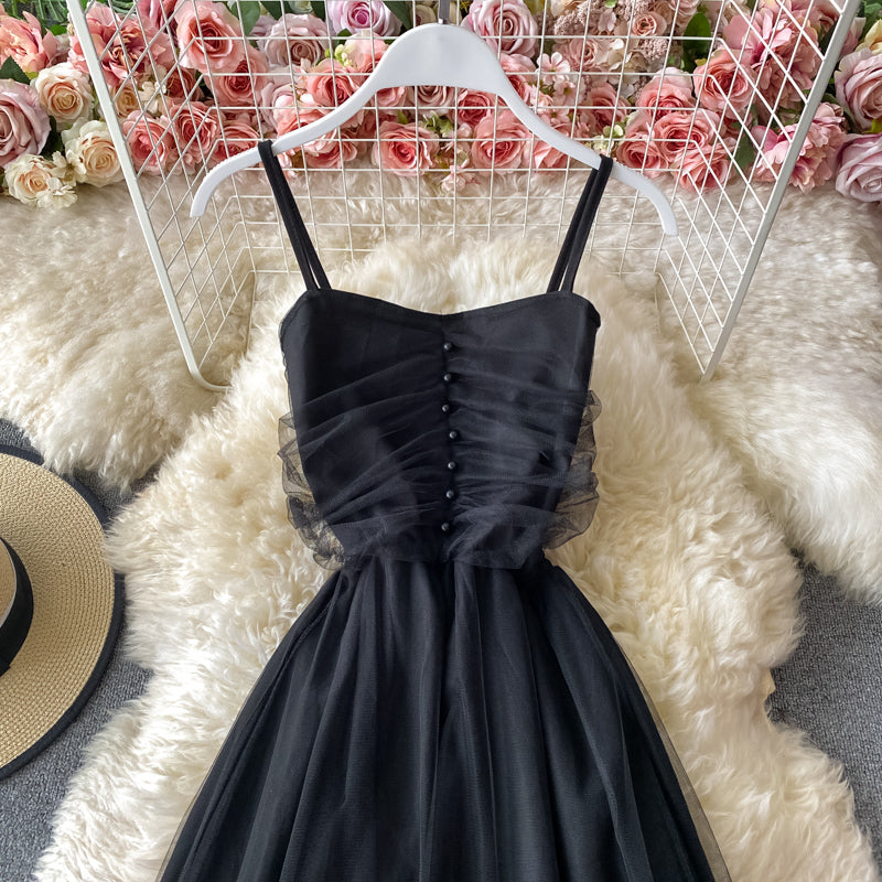 Waist closing suspender skirt children's super fairy mesh splicing large swing long skirt  2745