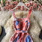 Ruffle hem, waist closed, thin, large dress, women's dress  2941