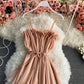 Chiffon strapless dress suspender skirt fairy skirt  3159