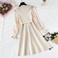Small fragrance skirt, children's French retro, slim waist  2164