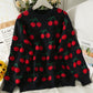 Cute cherry long sleeve sweater  1484