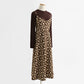 Floral skirt corduroy suspender dress women's two-piece suit  2177