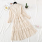 Polka Dot Chiffon Dress French minority bottomed skirt cake dress  2352