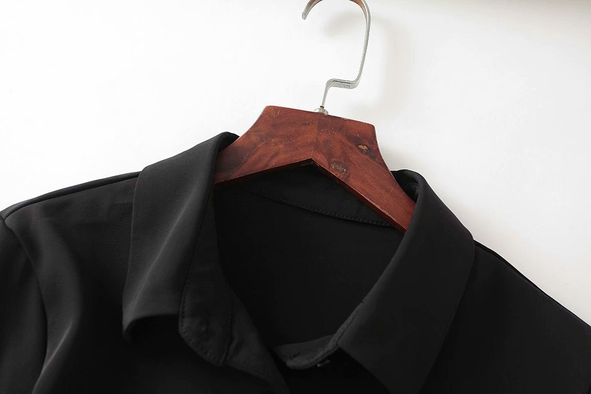 Herbst kurzes personalisiertes Revers kurzes Hemd einreihige Jacke 1383