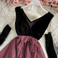 Cute v neck short dress fashion dress  1321