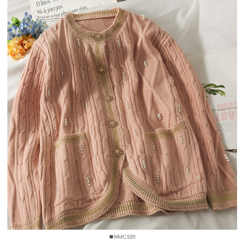 Rautenkarierter Pullover mit langen Ärmeln 1765
