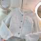 Pink Fashion short women's coat women's long sleeve top  1526
