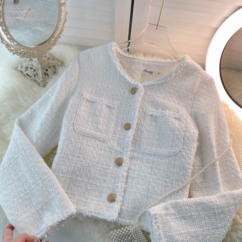 Pink Fashion short women's coat women's long sleeve top  1526