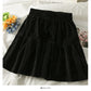 Korean bow decorative elastic waist thin A-line skirt  2484