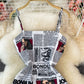 Personalized letter printed hip strap skirt  2794