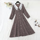 Korean patchwork Floral Dress  2244