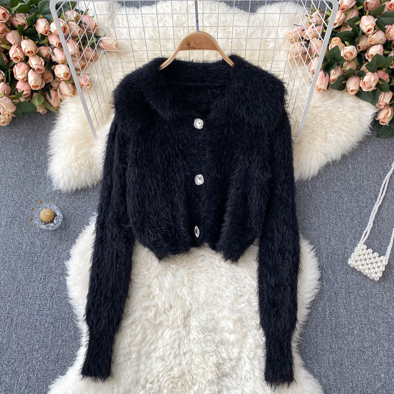 Sanfter und fauler Stil neuer Mohair-Strick 1605